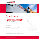 Screen shot of the Cargo2go UK Ltd website.