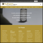 Screen shot of the Nutherm Ltd website.