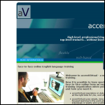 Screen shot of the Accentvirtual Ltd website.