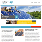Screen shot of the SolarVenti UK Ltd website.