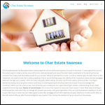 Screen shot of the CharEstate Swansea website.