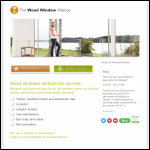 Screen shot of the The Wood Window Alliance website.