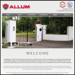 Screen shot of the D Allum Fabrications Ltd website.