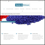 Screen shot of the Senior & Dickson Ltd website.