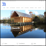 Screen shot of the The Wood Awards website.