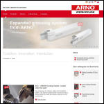 Screen shot of the Arno UK Ltd website.