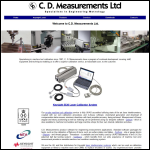 Screen shot of the C D Measurements Ltd website.