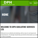 Screen shot of the Dph Guillotine Services Ltd website.