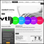 Screen shot of the Vantage Training Ltd website.