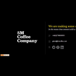 Screen shot of the 5m Coffee Company Ltd website.