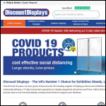 Screen shot of the Discount Displays Ltd website.