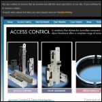 Screen shot of the Alpro Architectural Hardware website.