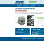 Screen shot of the J. Beck Utilities Ltd website.