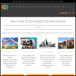 Screen shot of the ICE Energy Heat Pumps Ltd website.