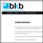 Screen shot of the Bkb-engineering Germany Ltd website.