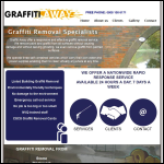Screen shot of the Graffiti Away website.