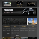 Screen shot of the Le Tour Chauffeur Car Hire website.