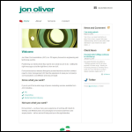Screen shot of the Jon Oliver Communications Ltd website.