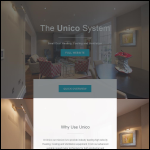 Screen shot of the Unico Systems International Ltd website.