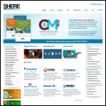 Screen shot of the Shere Marketing website.