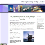 Screen shot of the MPC Engineering Design Ltd website.