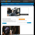 Screen shot of the Cybaman Technologies website.