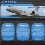 Screen shot of the Air Fleet Operations Ltd website.