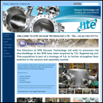 Screen shot of the NTE Vacuum Technology Ltd website.
