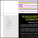 Screen shot of the Accordia Recruitment Ltd website.