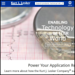 Screen shot of the Kurt J. Lesker Company Ltd website.