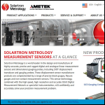 Screen shot of the Solartron Metrology Ltd website.