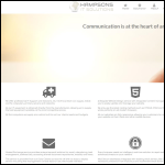Screen shot of the Hampsons It Solutions Ltd website.