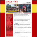 Screen shot of the Circus Whiz website.