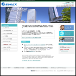 Screen shot of the Eurex Uk Ltd website.