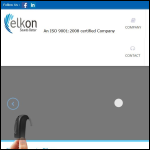 Screen shot of the Elkon Ltd website.