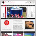 Screen shot of the Nicoll Industries Ltd website.