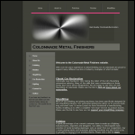 Screen shot of the Colonnade Metal Finshers website.