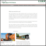Screen shot of the Allan Joyce Architects website.
