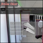 Screen shot of the Artline Decor website.