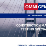Screen shot of the Omni-cem Ltd website.