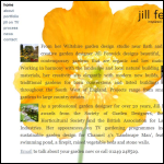 Screen shot of the Jill Fenwick Garden Design website.