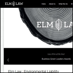 Screen shot of the Environmental Law Ltd website.