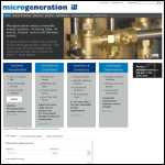 Screen shot of the Microgeneration Ltd website.