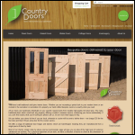 Screen shot of the Country Doors website.