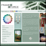 Screen shot of the Frame Force website.