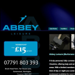 Screen shot of the Abbey Leisure Burtonwood Ltd website.