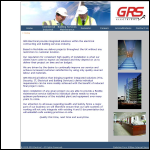 Screen shot of the GRS Electrical website.