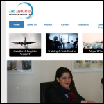 Screen shot of the Aero Associated Services Ltd website.