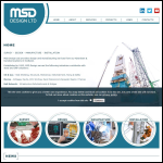 Screen shot of the MSD Design Ltd website.
