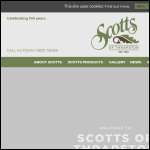 Screen shot of the Scotts of Thrapston Ltd website.